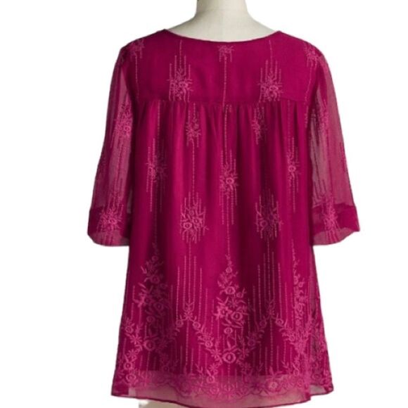 Sundance fushia and pink tunic embroidery size XS - Picture 3 of 11